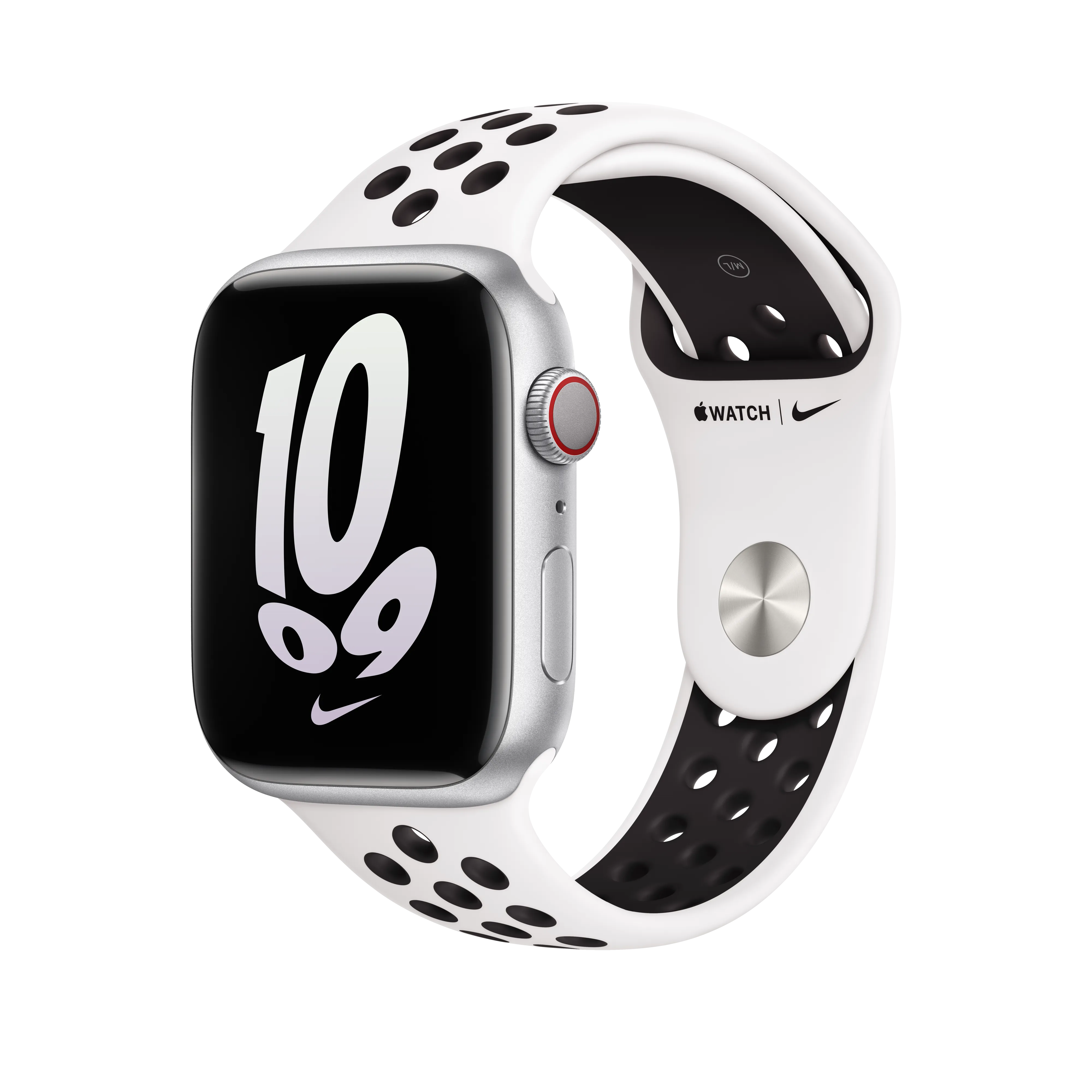 45mm Summit White/Black Nike Sport Band