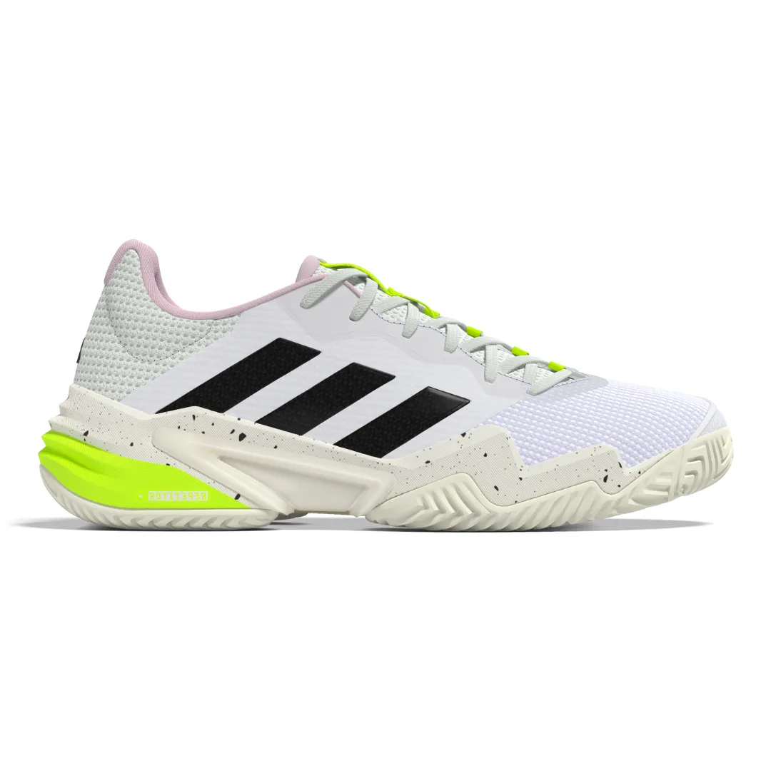 Adidas Barricade 13 Women Tennis Shoes - White/Black/Jade