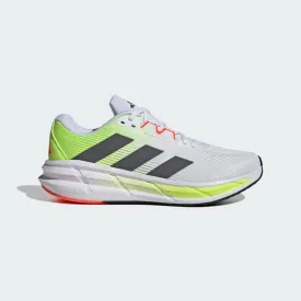 ADIDAS MEN'S QUESTAR 3 WHITE/YELLOW RUNNING SHOES