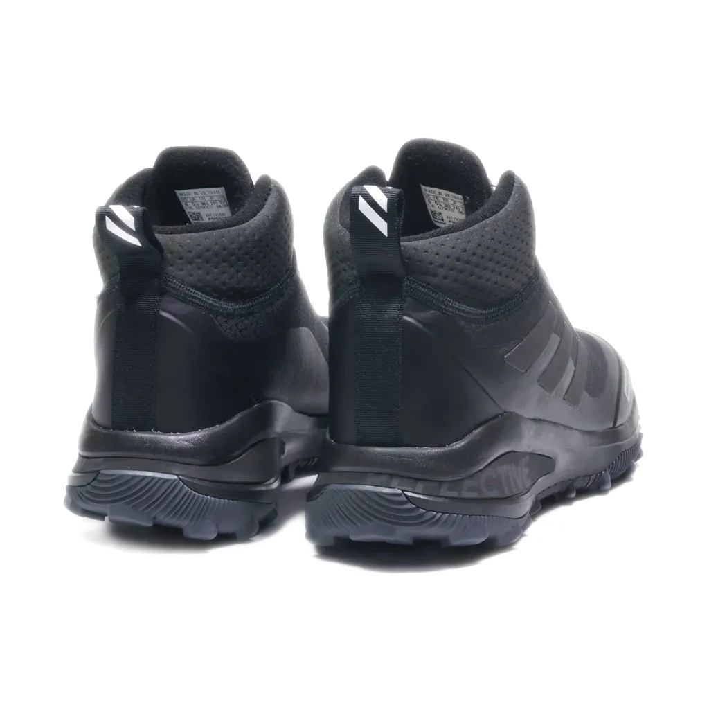 Adidas Reflective High-Top Sneakers Leather Black Colour For Women