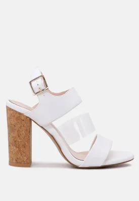 Alisha Clear Strap Block Heeled Sandals