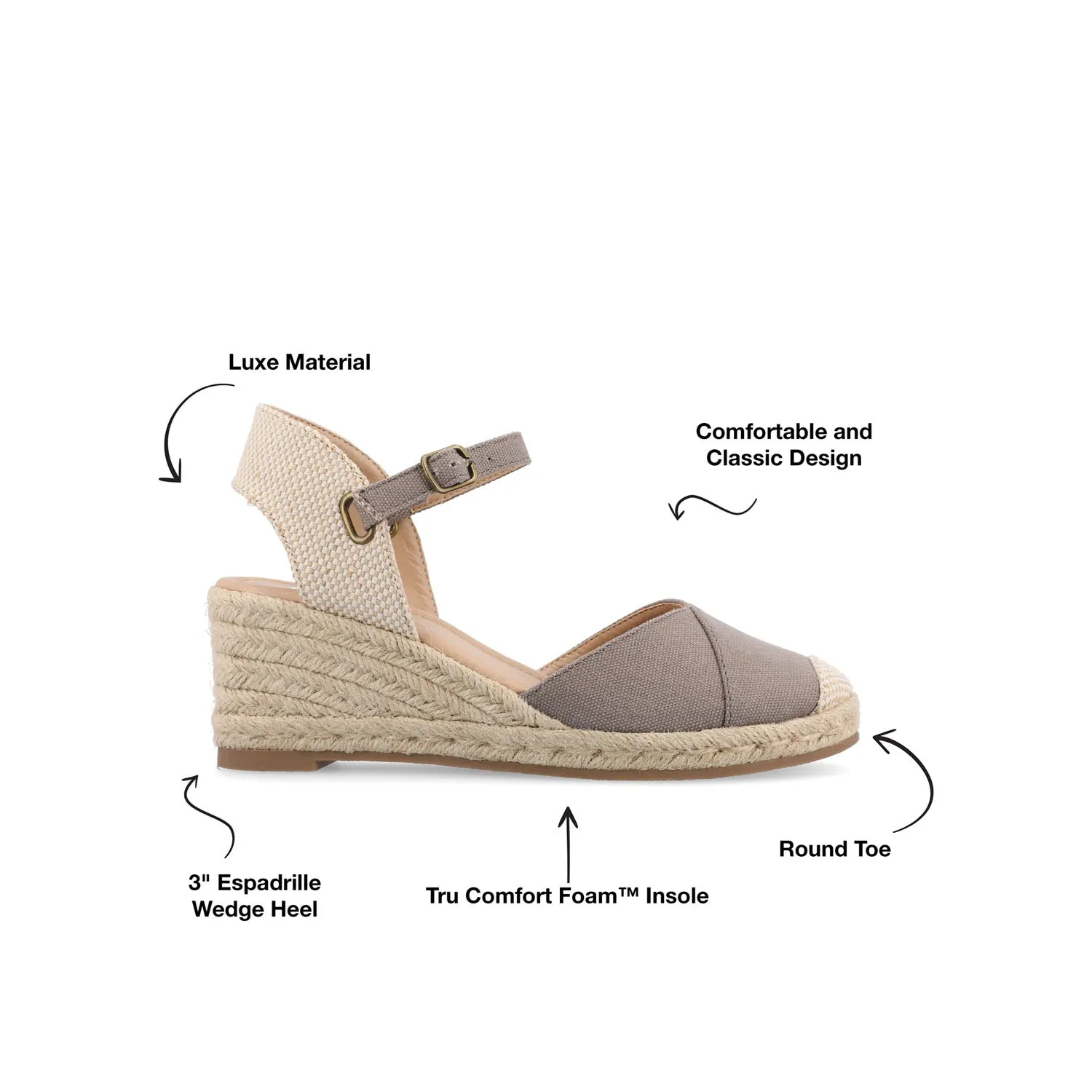 ASHLYN ESPADRILLE WEDGE SANDALS IN WIDE