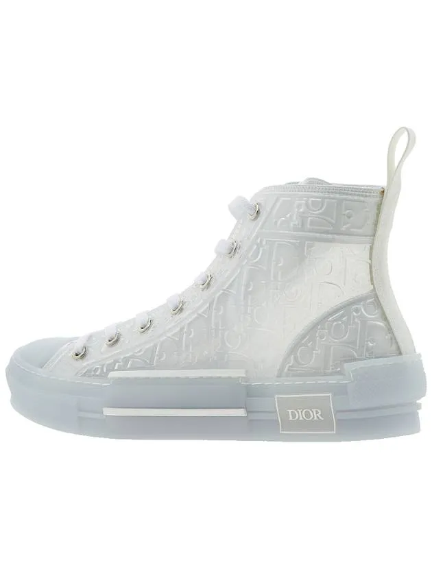 B23 Oblique Canvas High Top Sneakers White