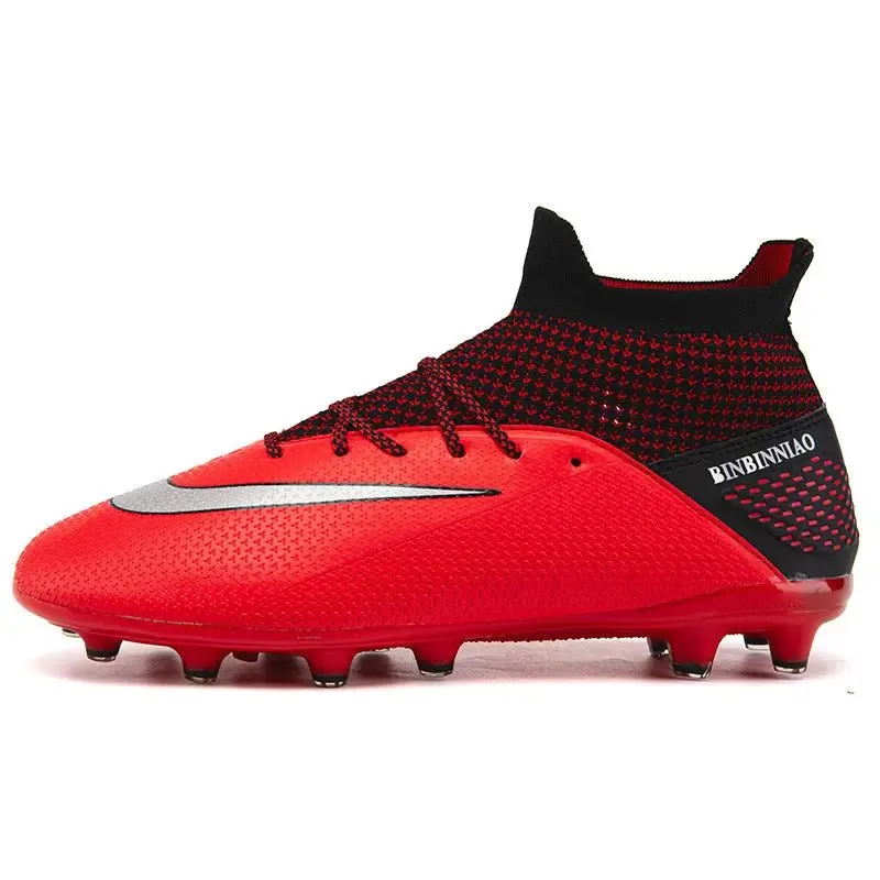 Boys Cleats High Top Soccer Boots - Ankle Football Soccer Boots