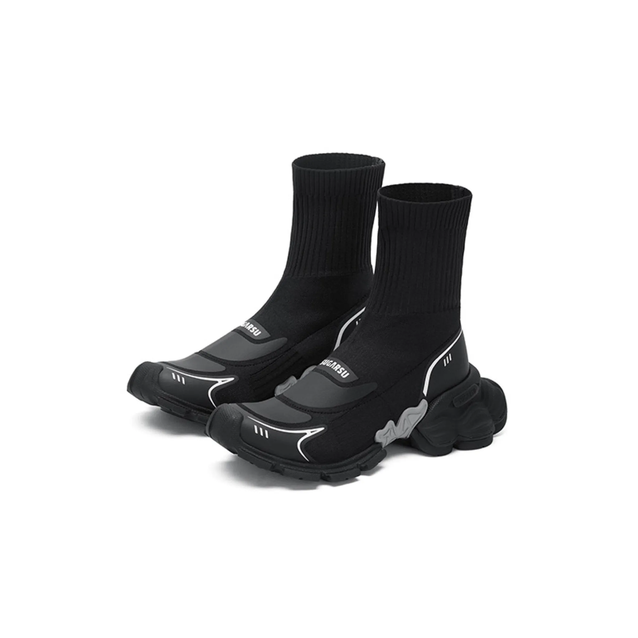 Butterfly Sole Flying Socks Boots Black