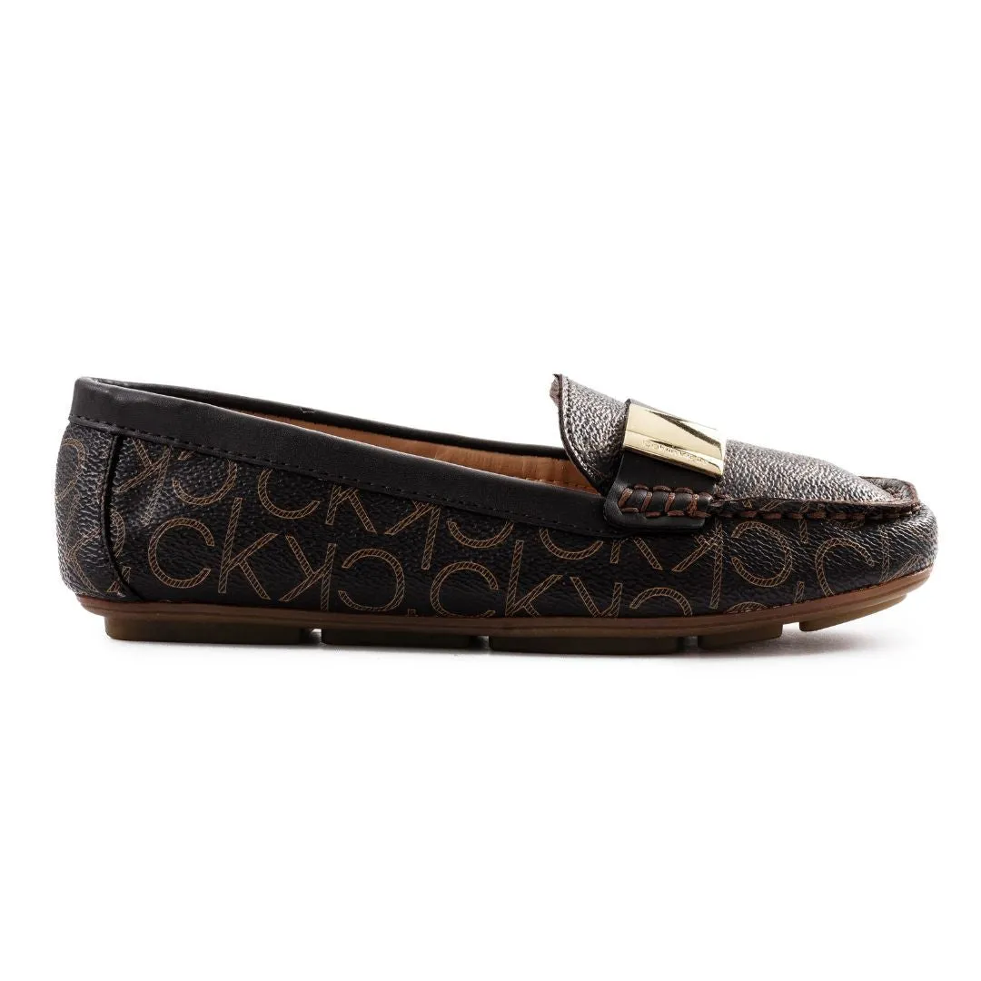 Calvin Klein Lisa  Monogram Loafers Women - BRN