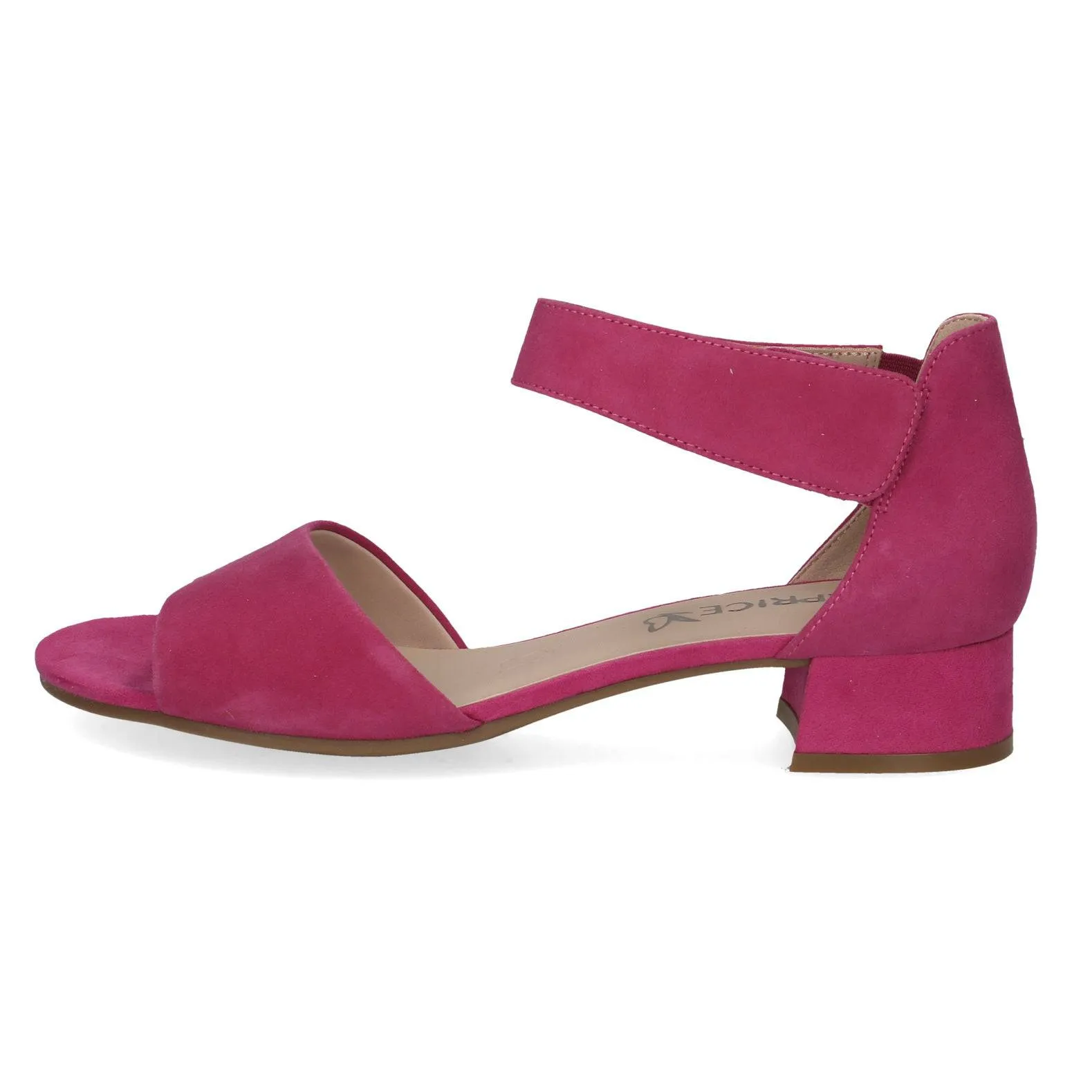 Caprice 9-28212-42 542 Ladies Fucshia Pink Suede Touch Fastening Sandals