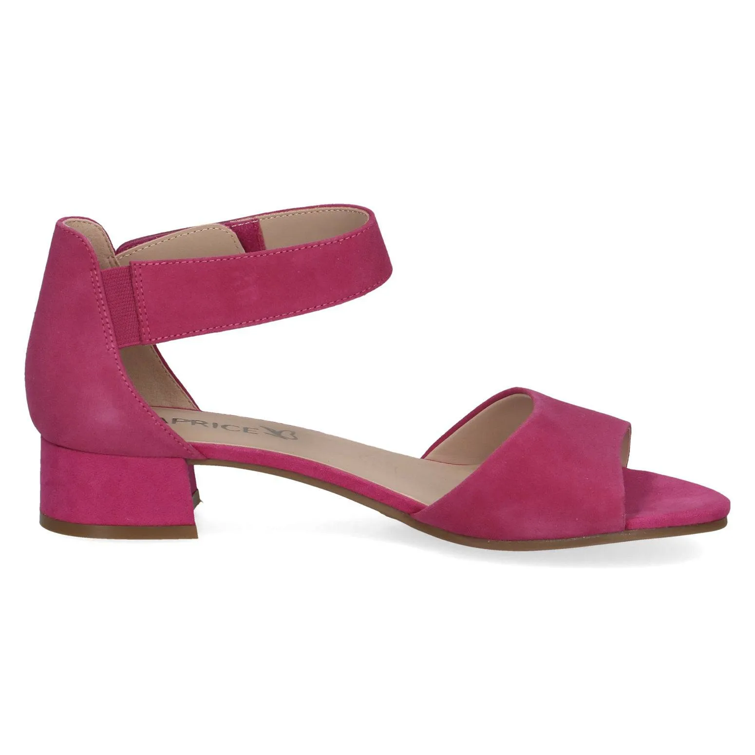 Caprice 9-28212-42 542 Ladies Fucshia Pink Suede Touch Fastening Sandals