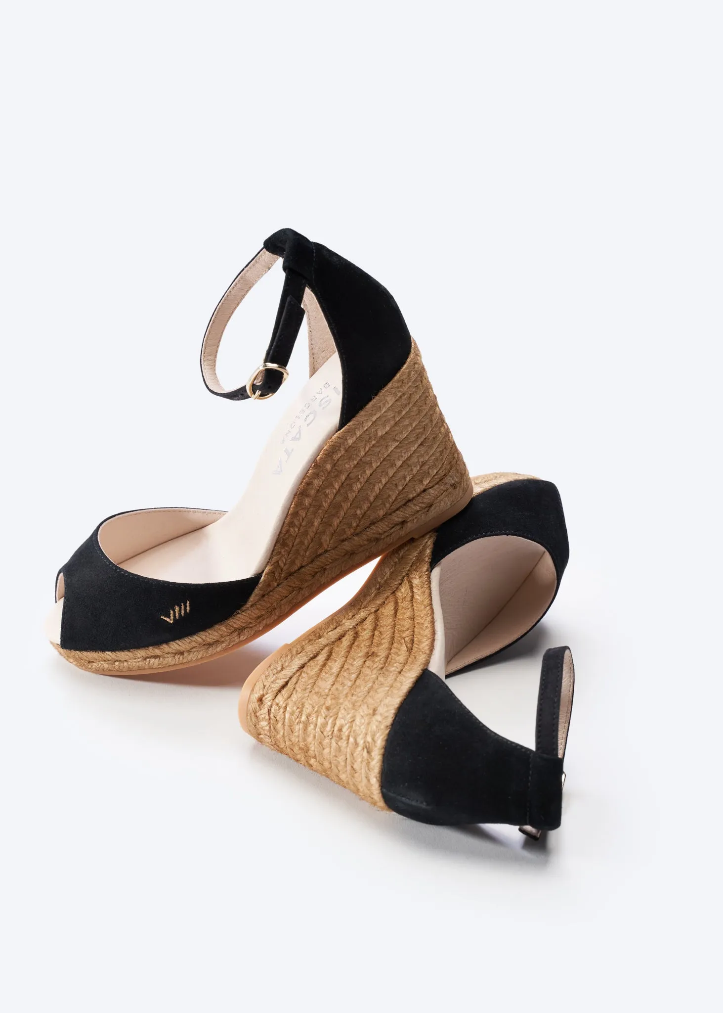 Caprubi Suede Espadrille Sandal Wedges