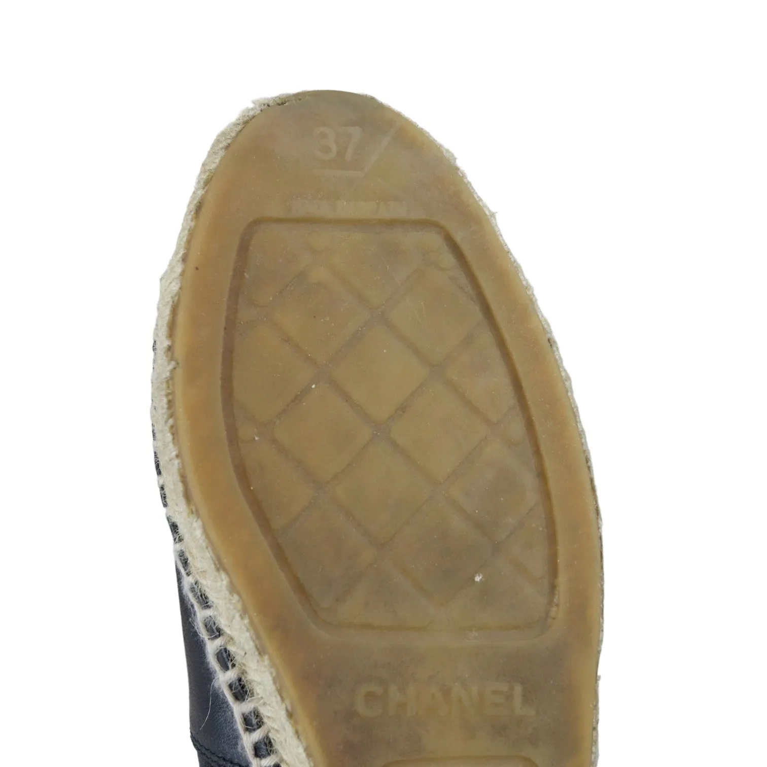 CC Espadrilles Lambskin Black Size 37