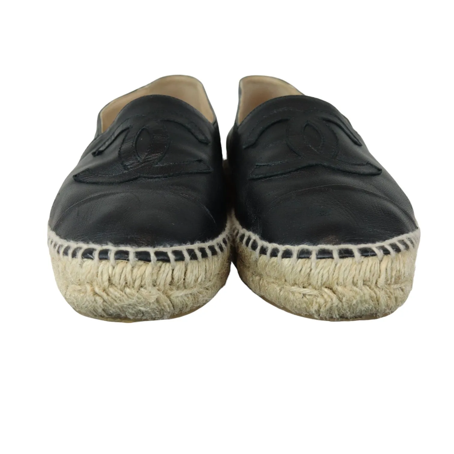 CC Espadrilles Lambskin Black Size 37