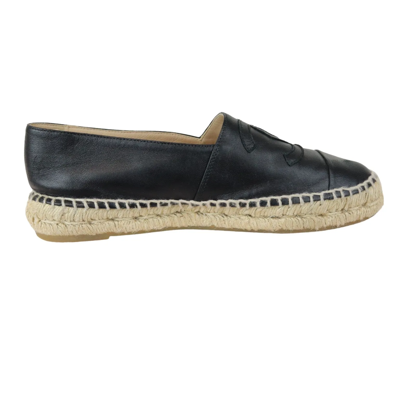 CC Espadrilles Lambskin Black Size 37