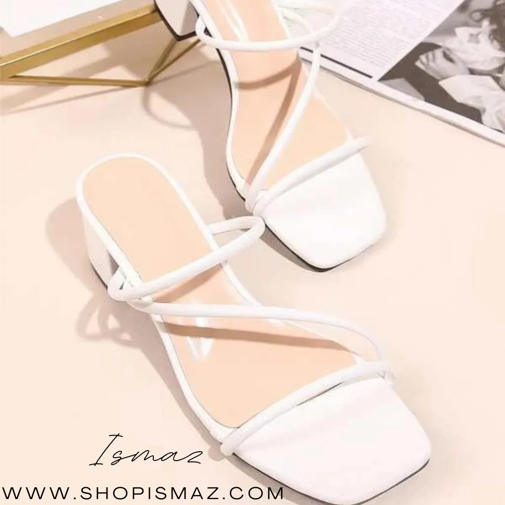 Chunky Heeled Mule Sandals