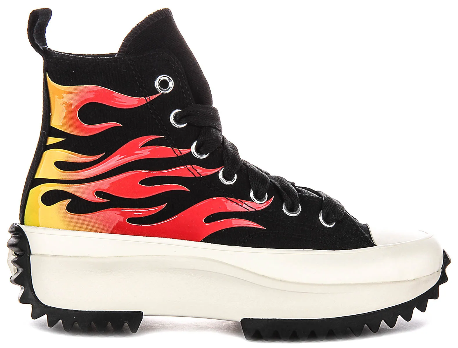 Converse A08766C Runstar Hike In Black Red Flame