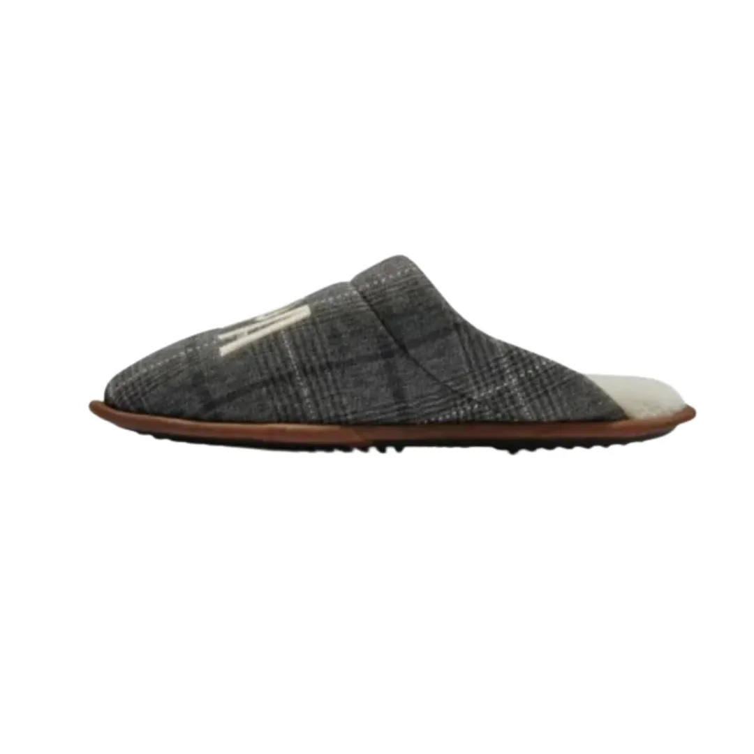 Dearfoams Men's Papa Bear Slippers Gray