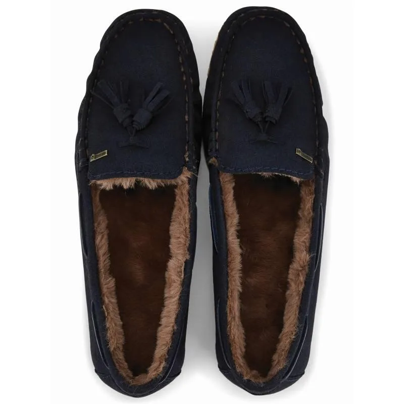 Dubarry Rosslare Ladies Moccasin Slippers - French Navy