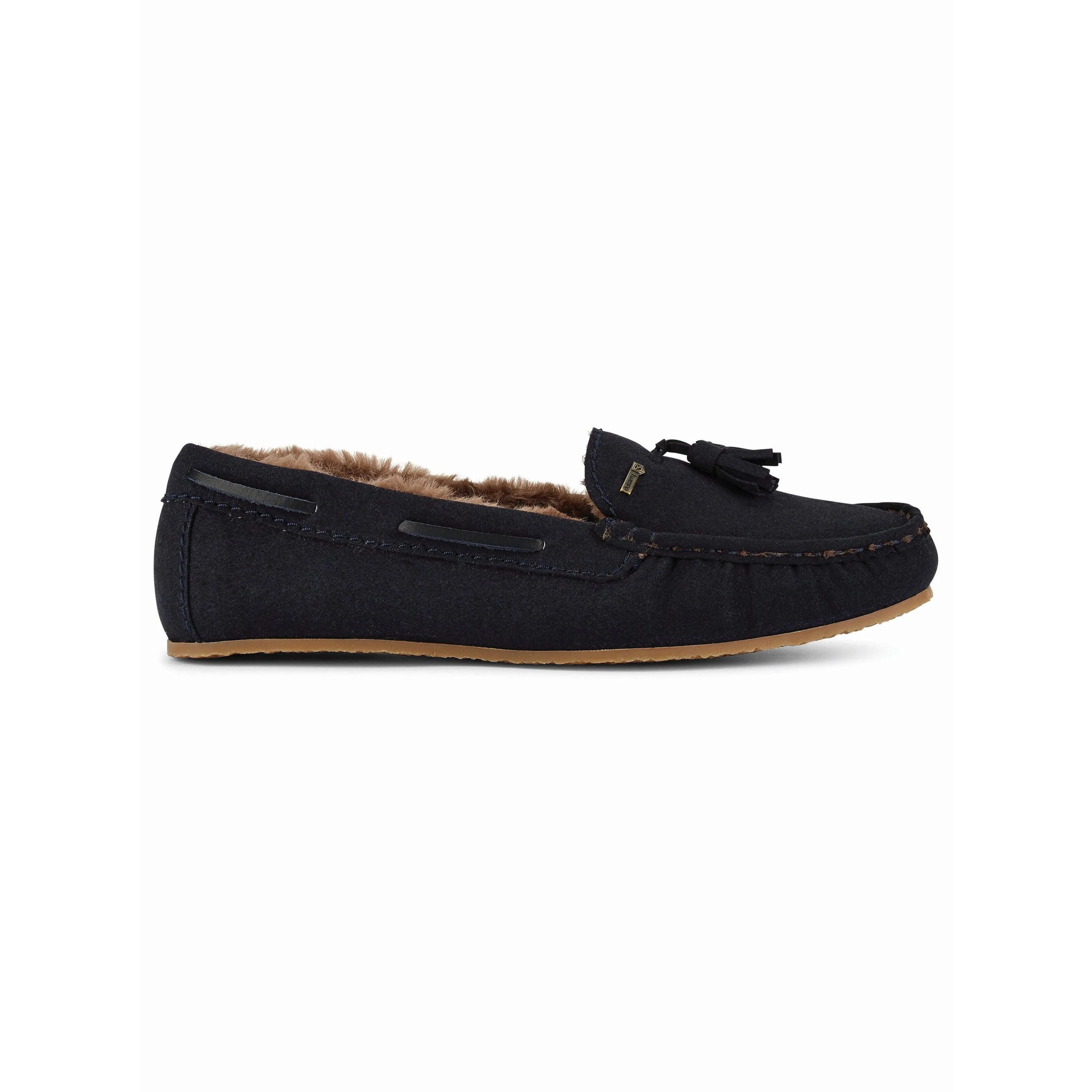 Dubarry Rosslare Ladies Moccasin Slippers - French Navy