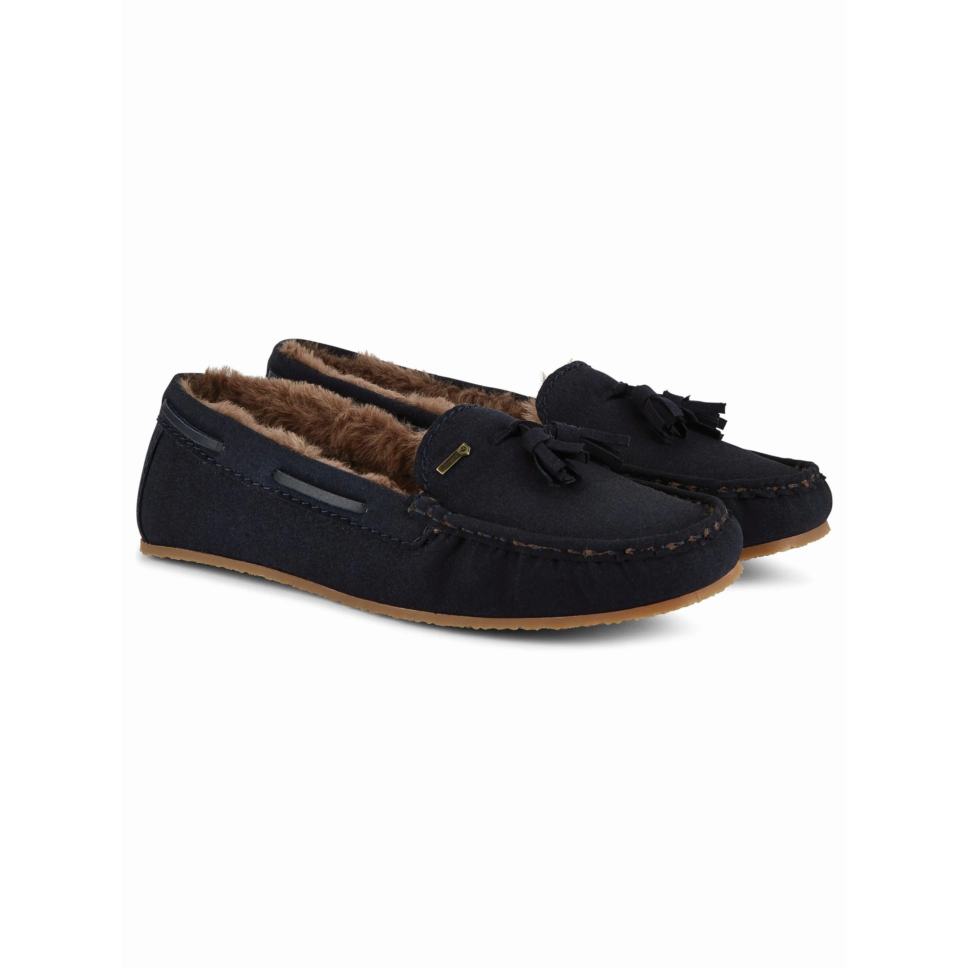 Dubarry Rosslare Ladies Moccasin Slippers - French Navy