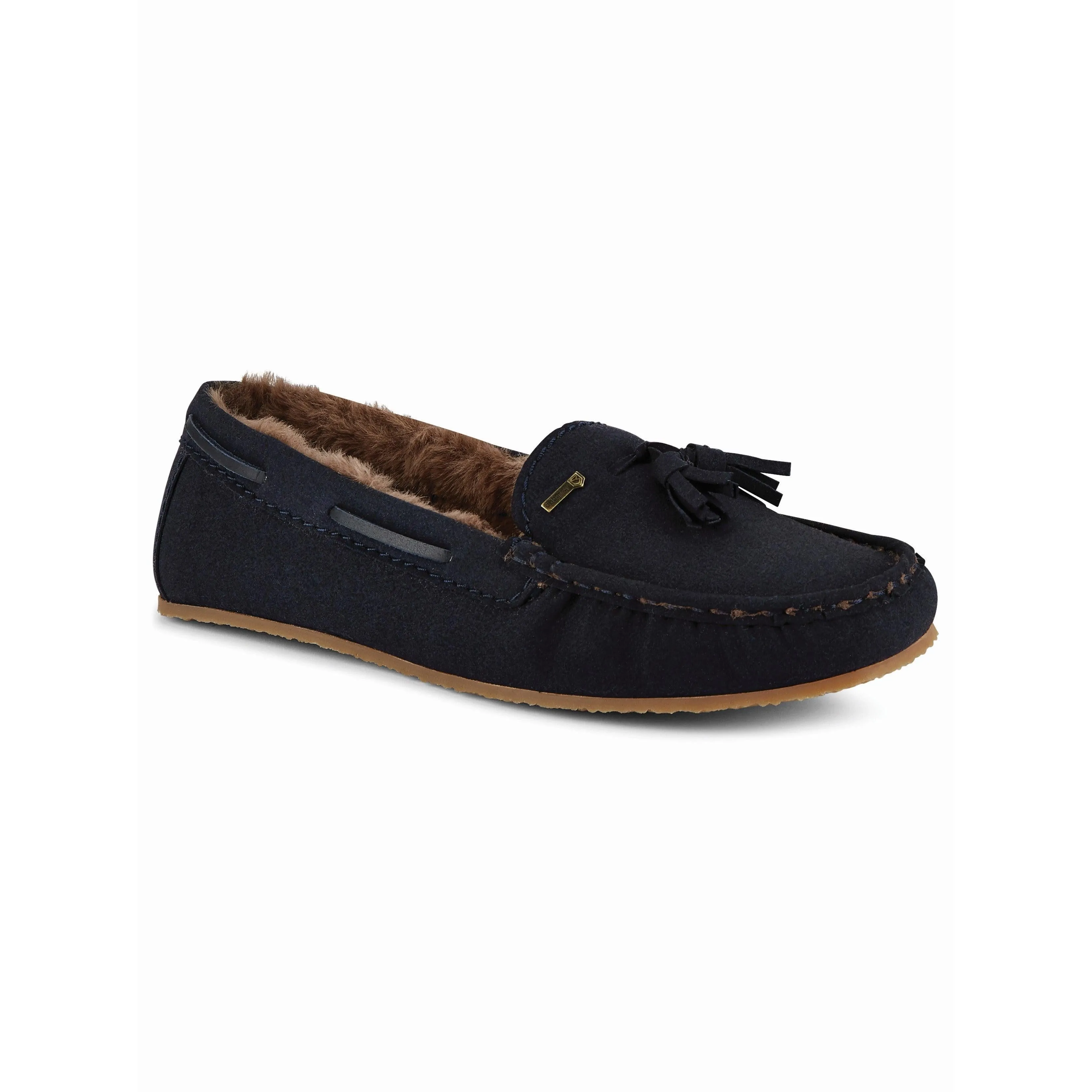 Dubarry Rosslare Ladies Moccasin Slippers - French Navy