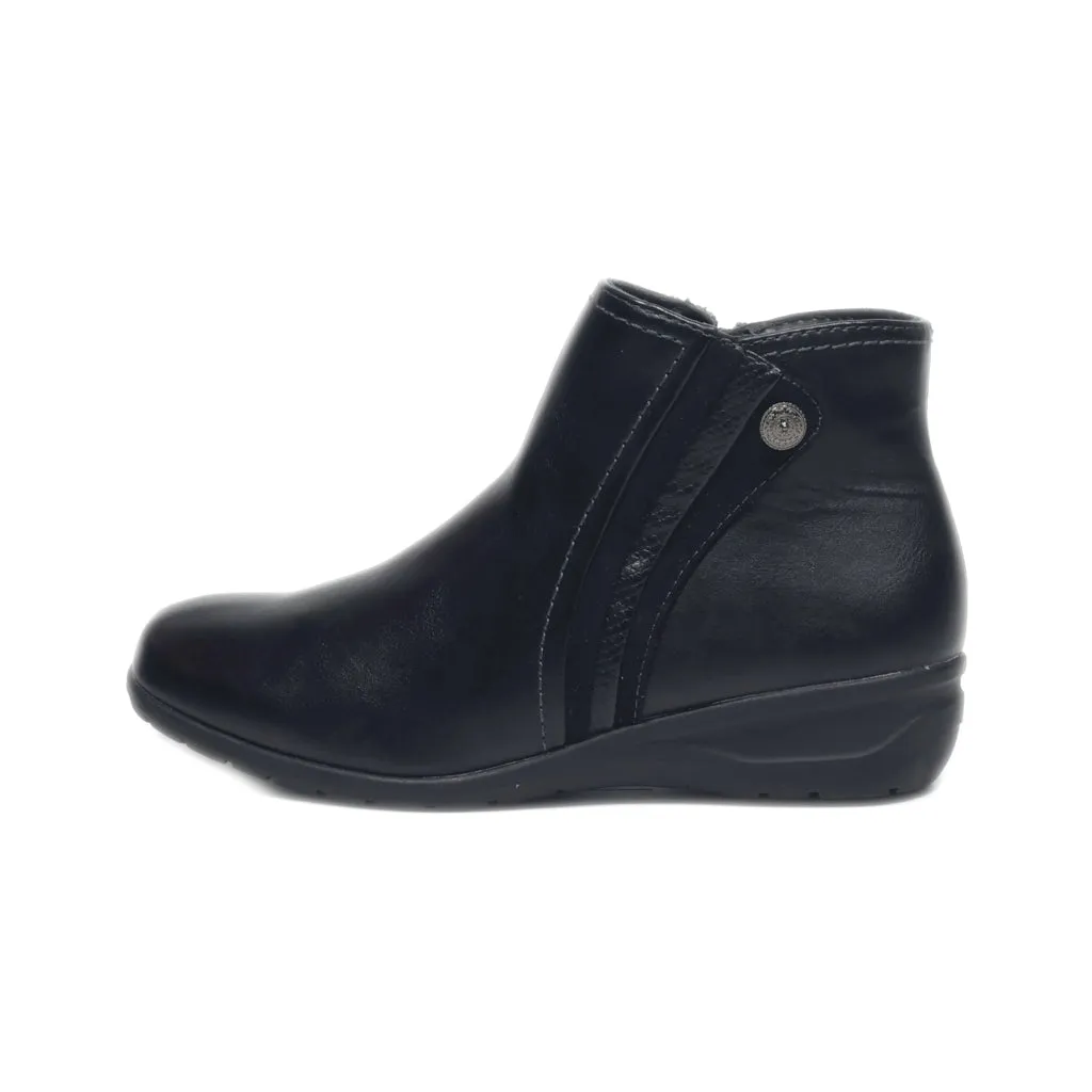 Easy Street Ankle Boots Leather Black Colour For Kids