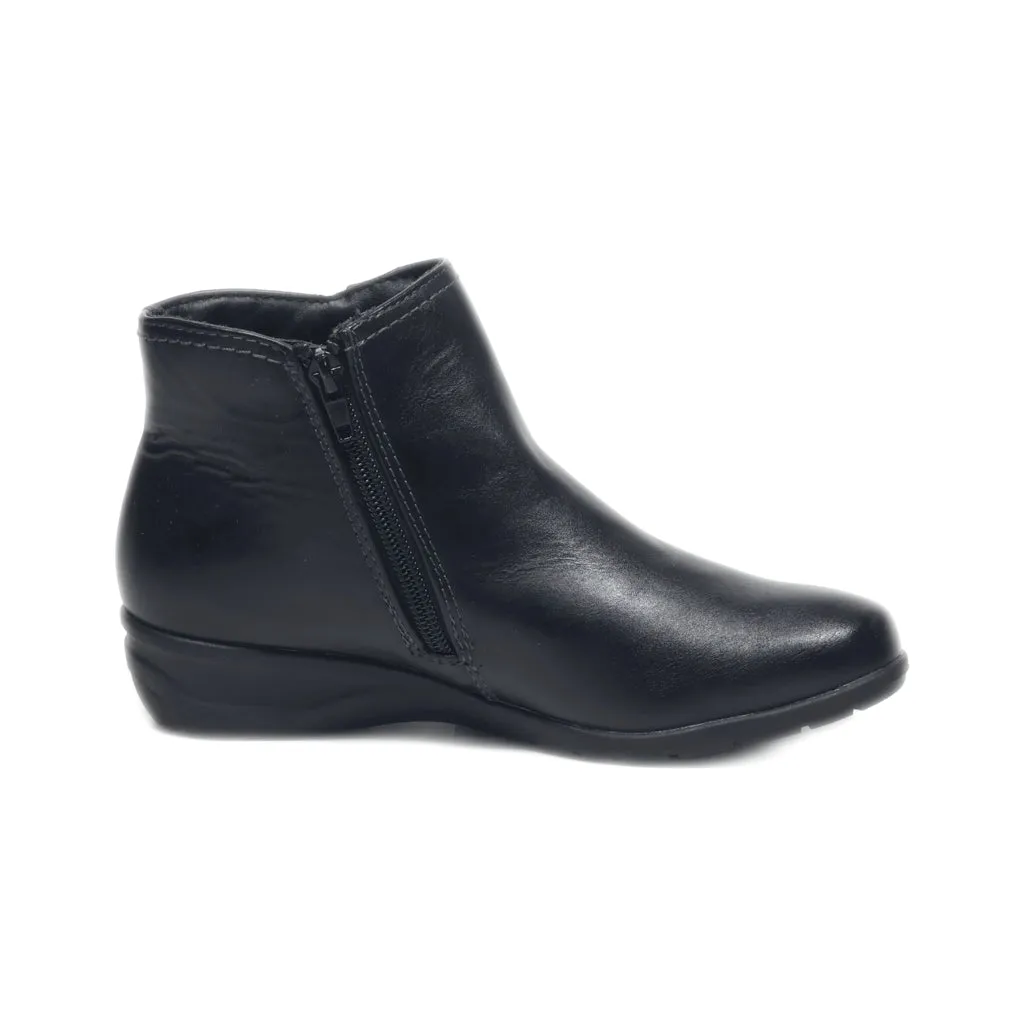 Easy Street Ankle Boots Leather Black Colour For Kids