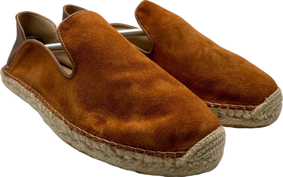 Frescobol Carioca Brown Suede Espadrilles UK 9.5