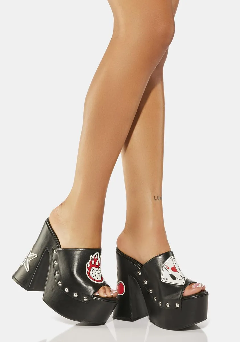 Gamblin' Gamine Platform Heels