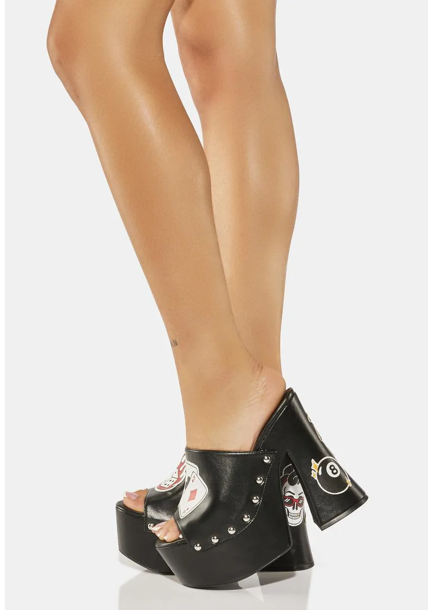 Gamblin' Gamine Platform Heels