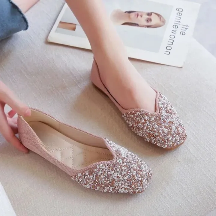 Genie Mermaid Sequin Slip-On Flats