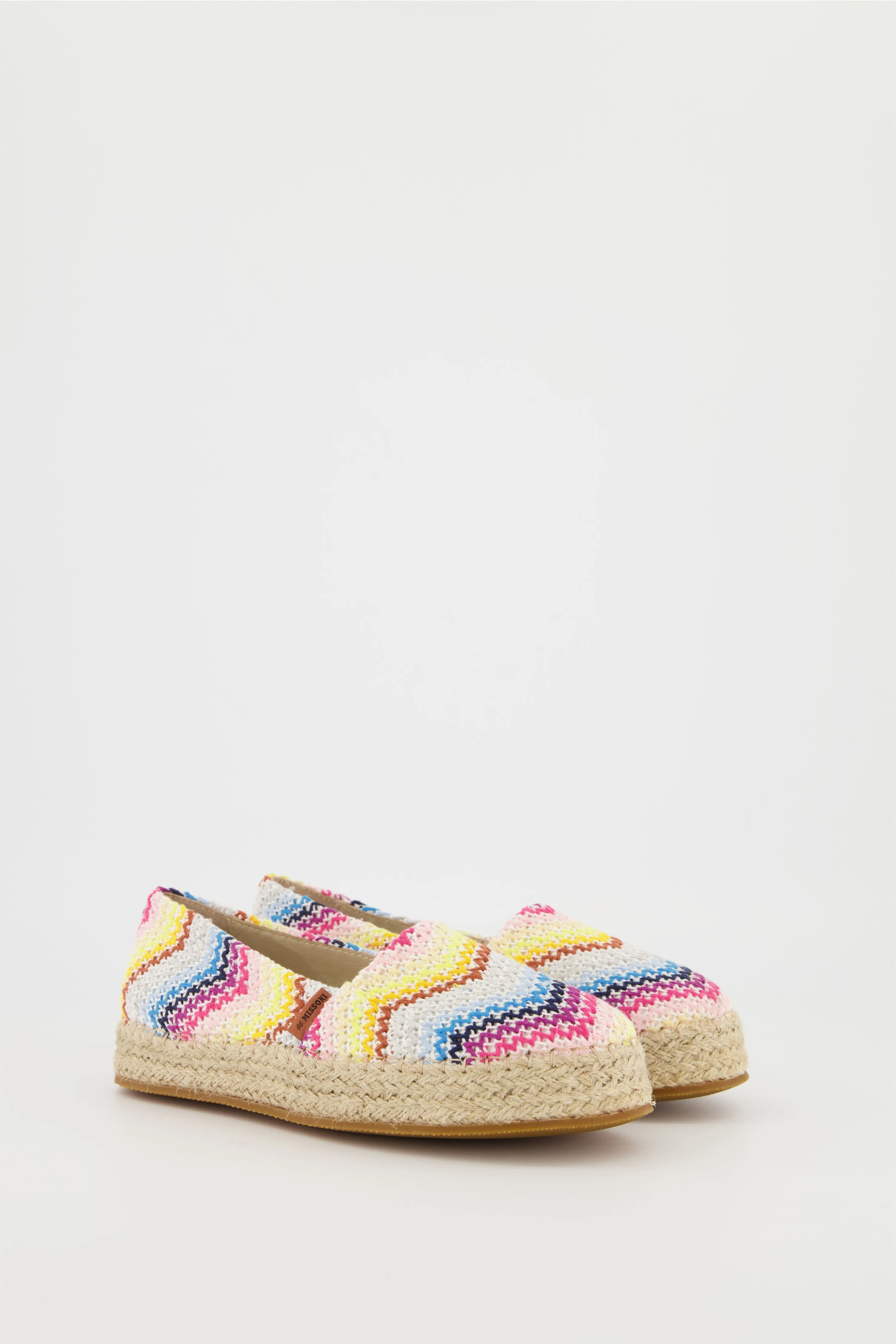 Girls Missoni White Colourful Espadrilles