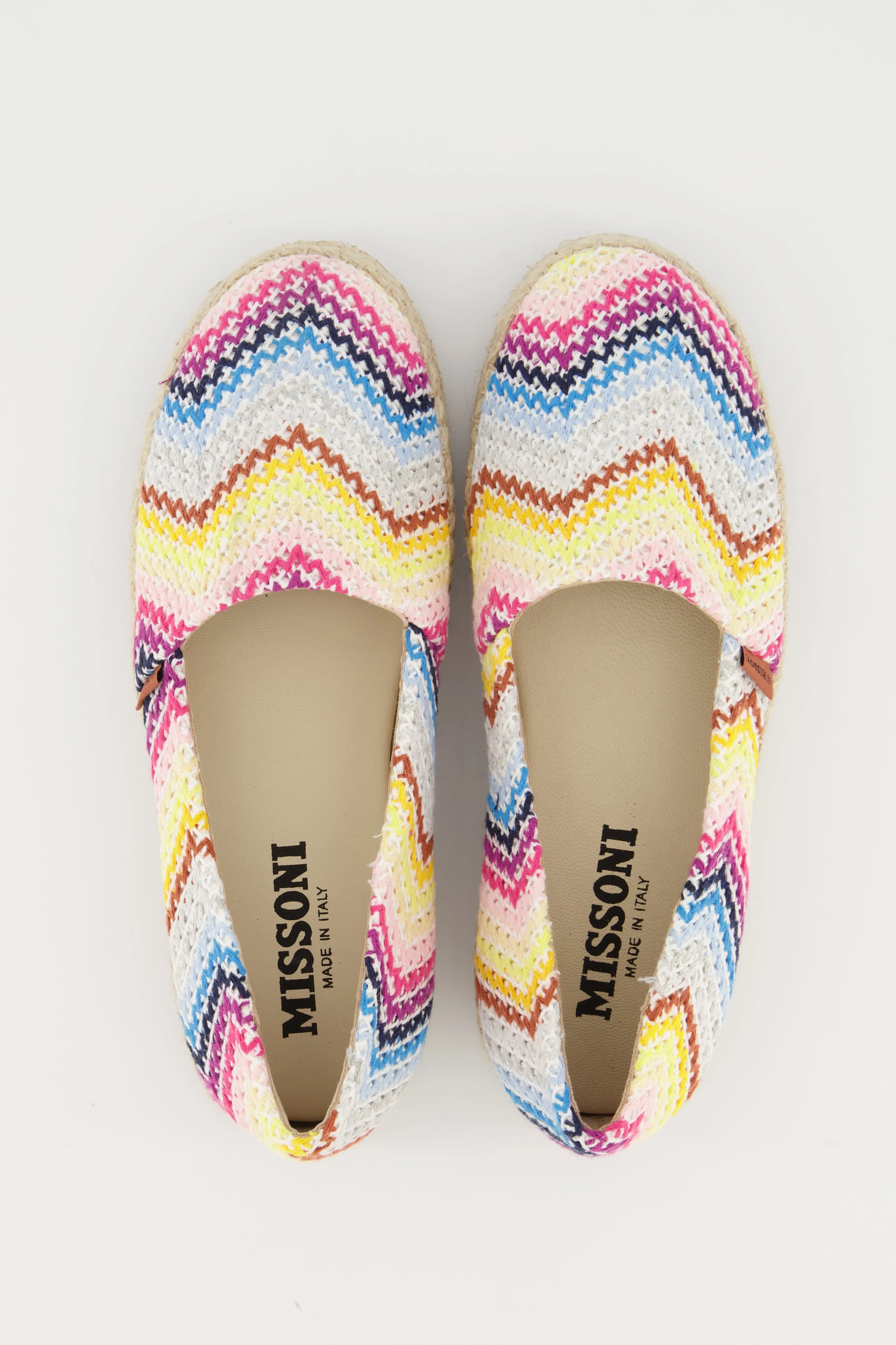 Girls Missoni White Colourful Espadrilles