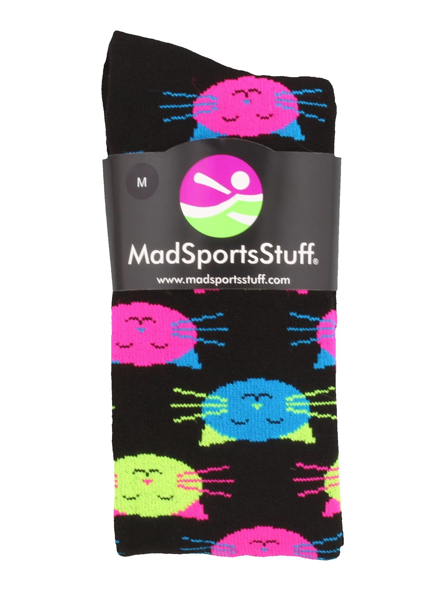 Good Kitty Cat Over The Calf Athletic Socks