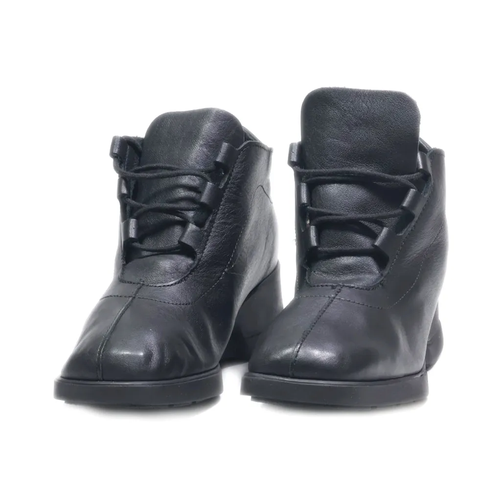 Hiraca Ankle Boots Leather Black Colour For Kids