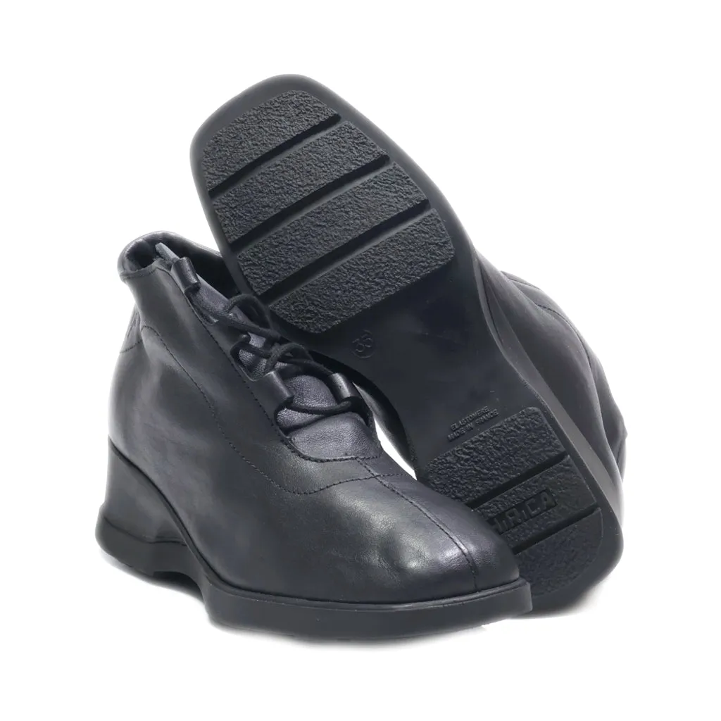 Hiraca Ankle Boots Leather Black Colour For Kids