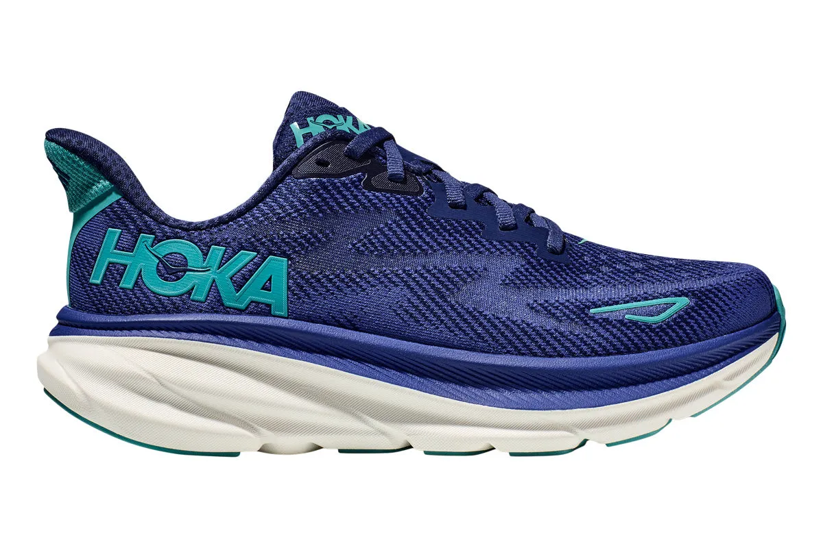 Hoka Clifton 9 B Bellwether Blue / Evening Sky Womens