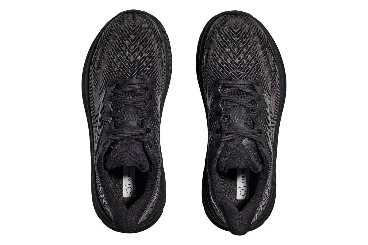 Hoka Clifton 9 D Black/Black Mens