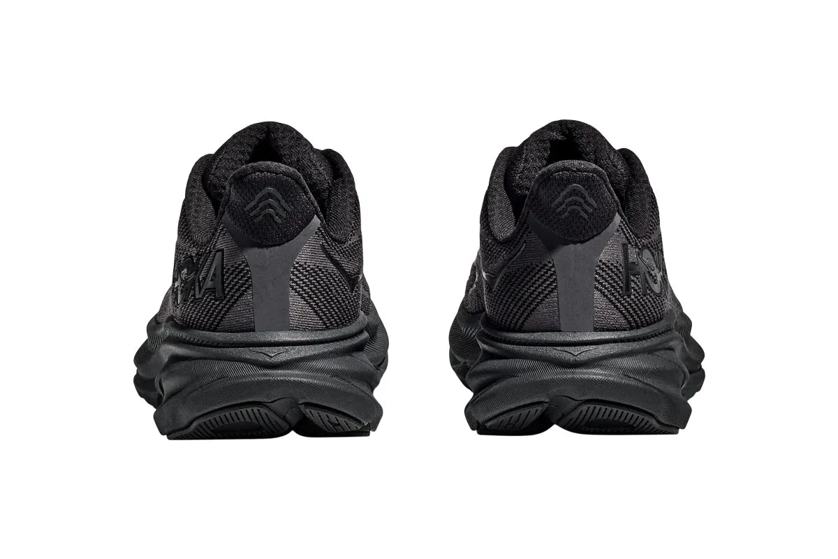 Hoka Clifton 9 D Black/Black Mens