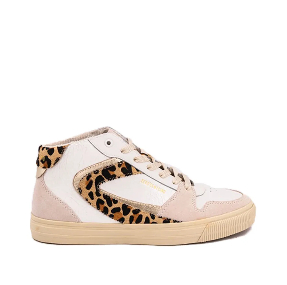 Jade Dbl Leo Gold Hi Sneakers