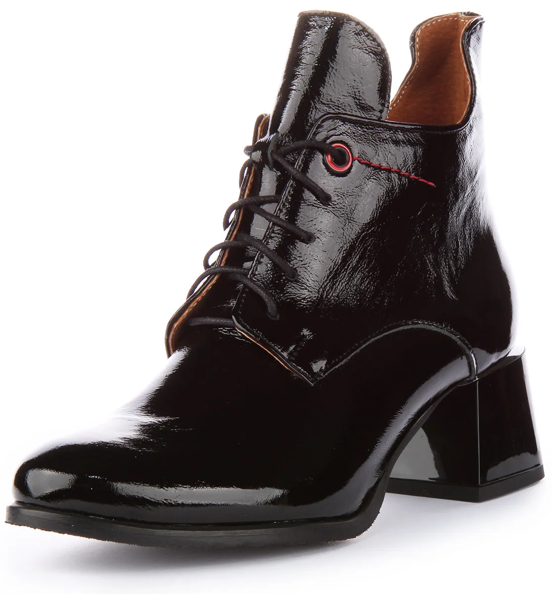 Justinreess England Athena In Black Patent For Women