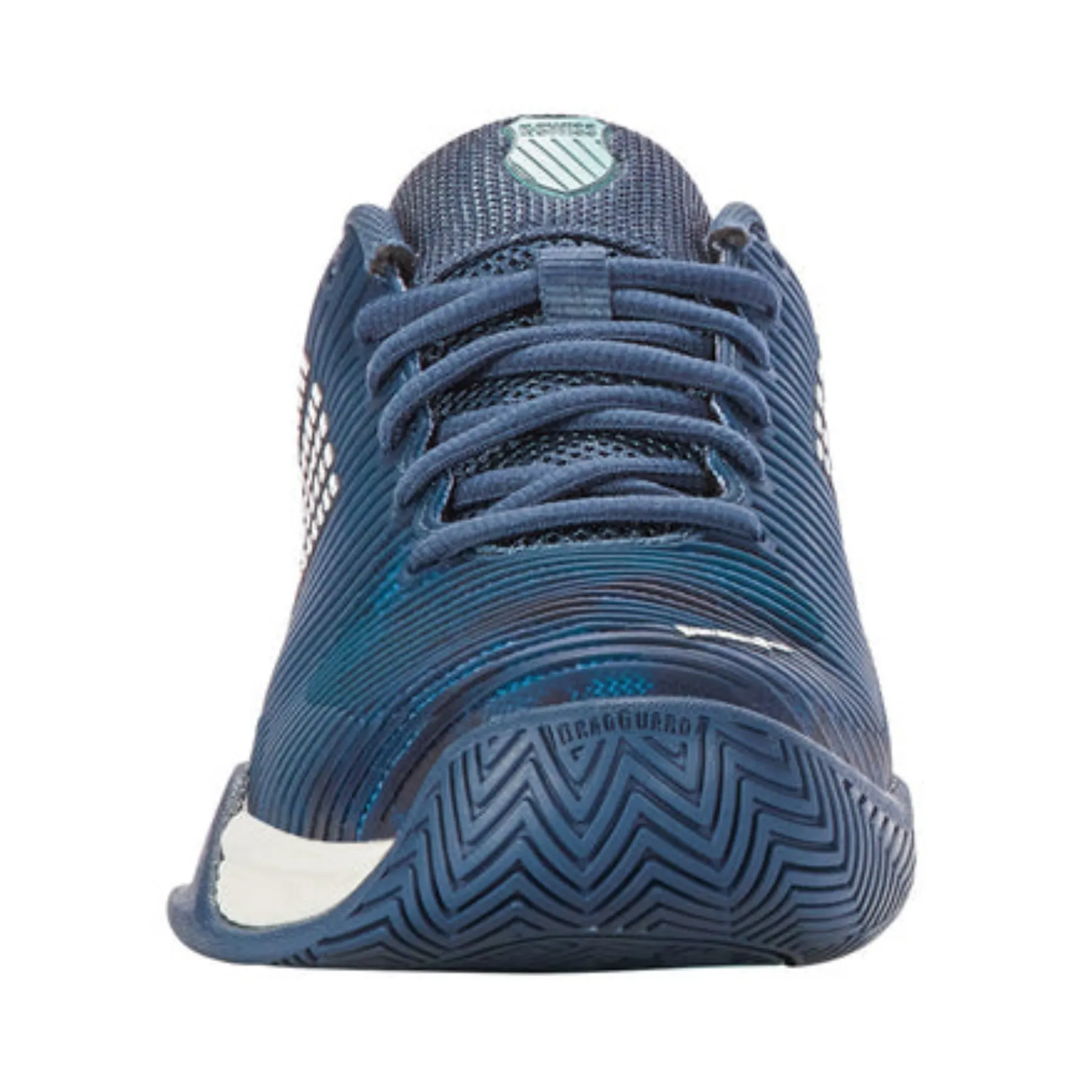 K Swiss Hypercourt Express 2 Junior Tennis Shoes - Indian Teal/Star White