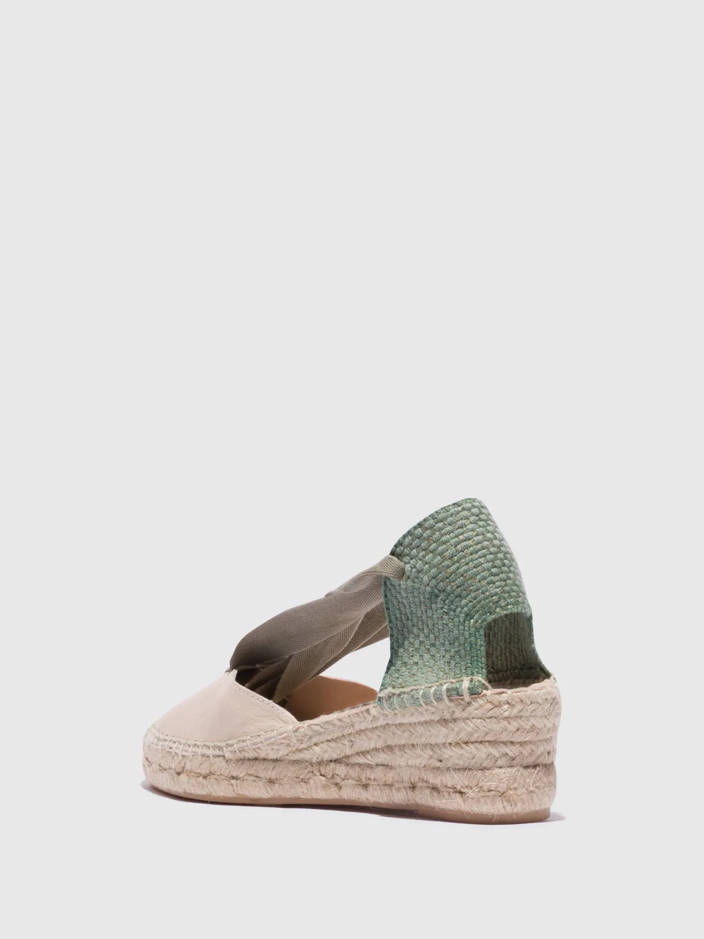 Khaki Wedge Espadrilles