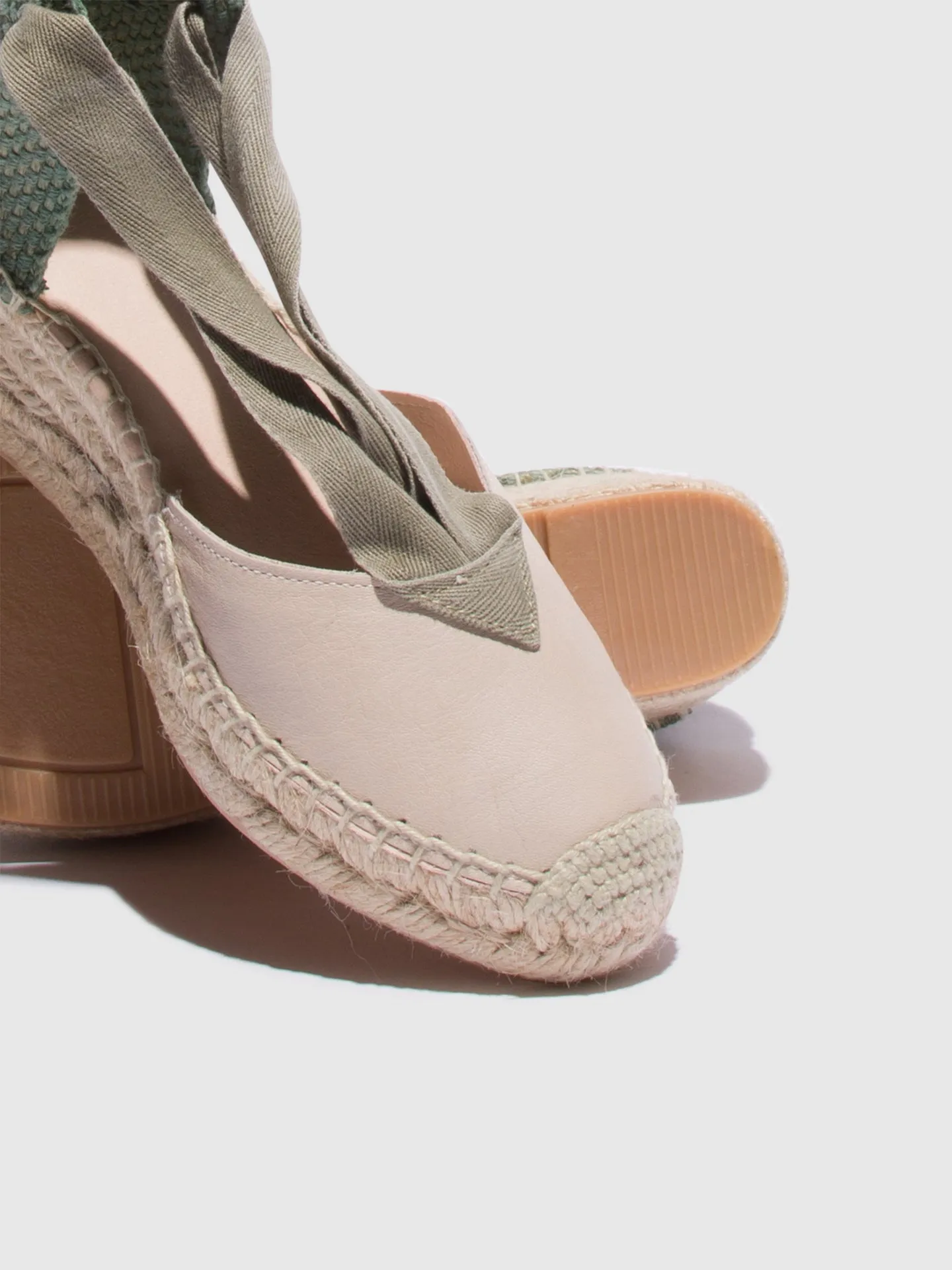 Khaki Wedge Espadrilles