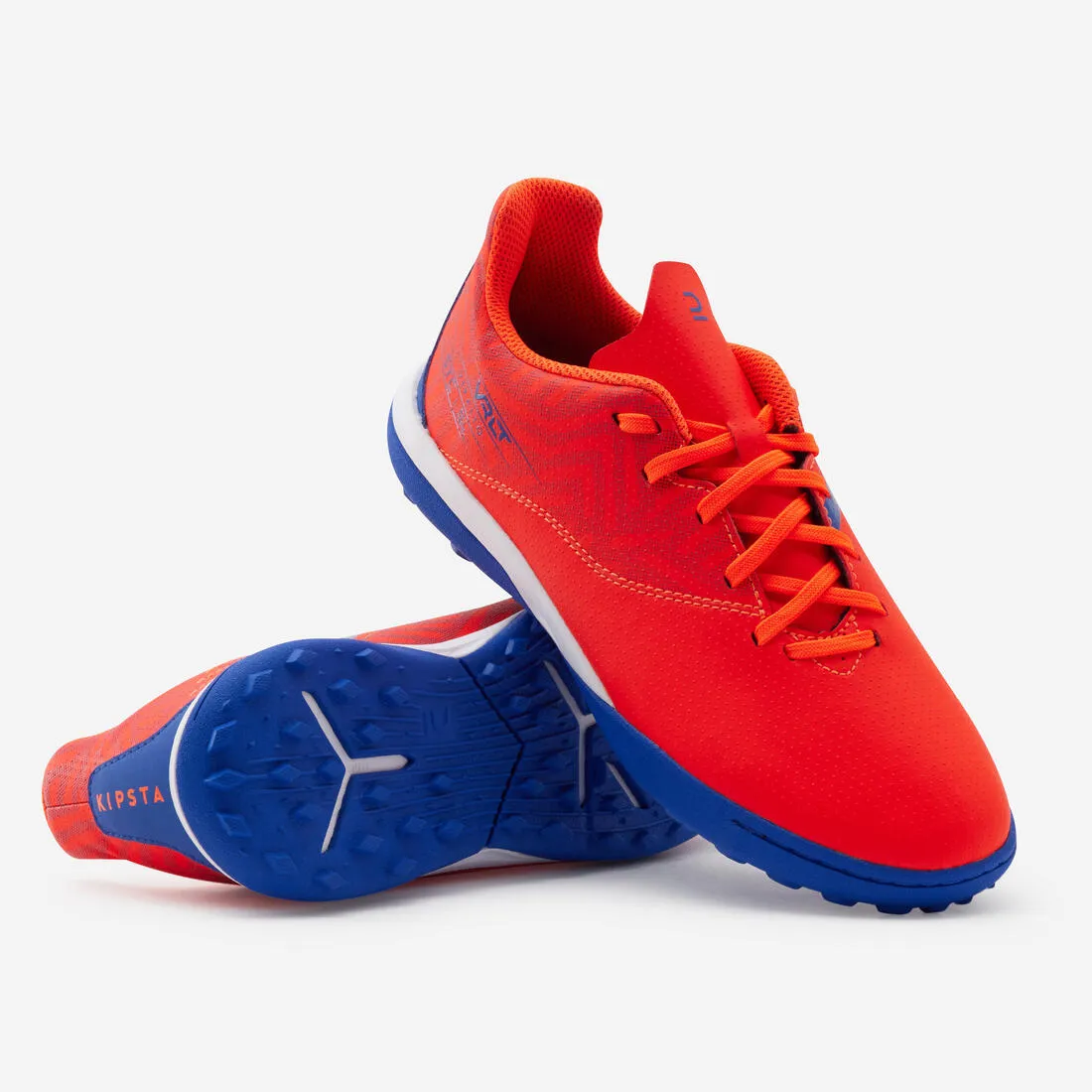 Kipsta Viralto I TF Kid's Soccer Boots - Turf - Laced - Orange/Blue