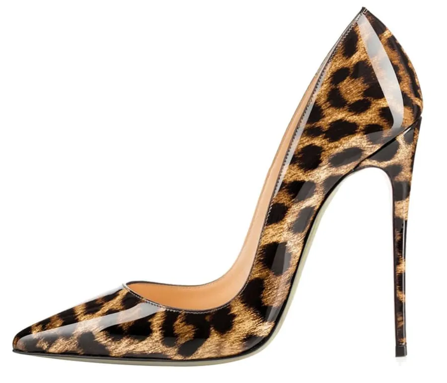 Leopard Print Pointed Toe High Heels for Bold Style