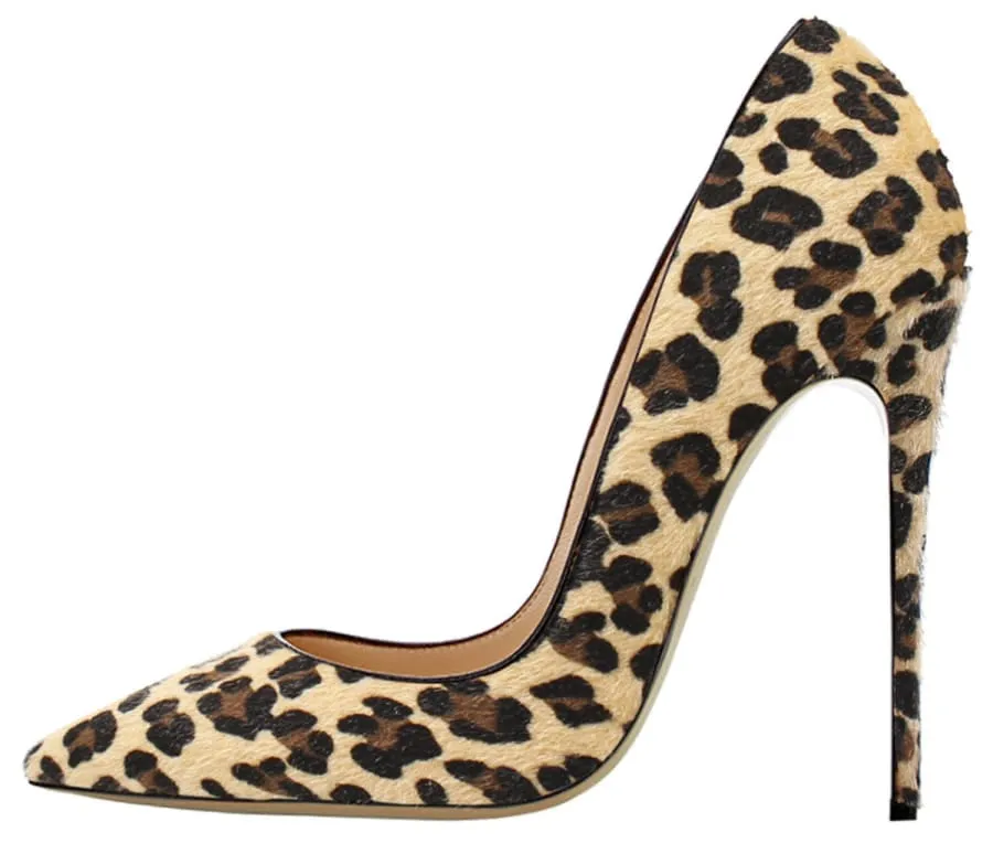 Leopard Print Pointed Toe High Heels for Bold Style