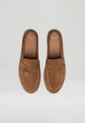 Loafers - Camel Suede