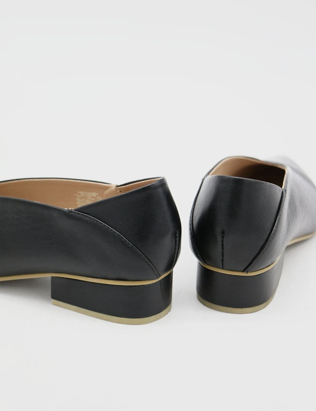 Louvre slip-on loafers in black leather womens shoes