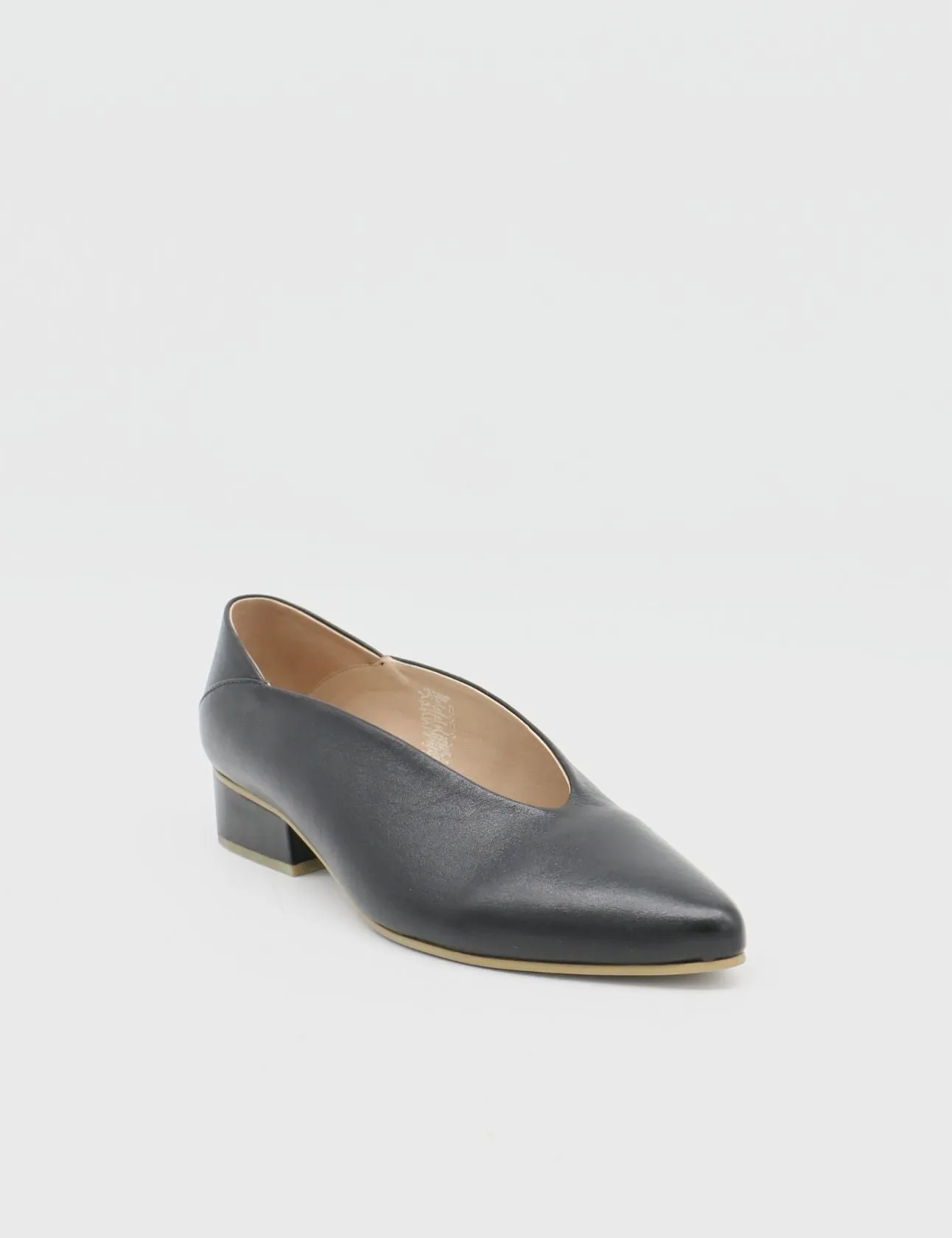 Louvre slip-on loafers in black leather womens shoes