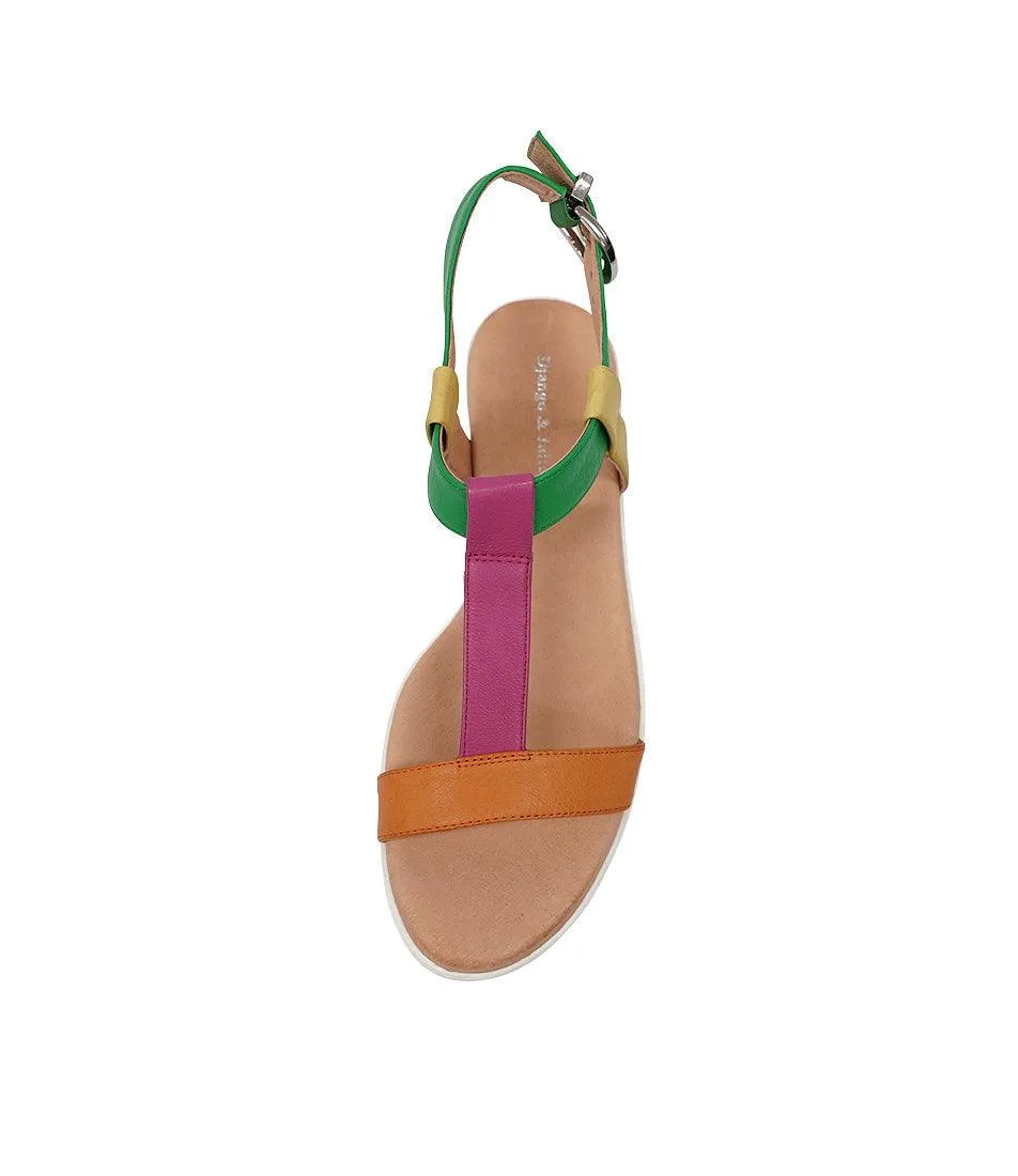 Marj Bright Leather Sandals