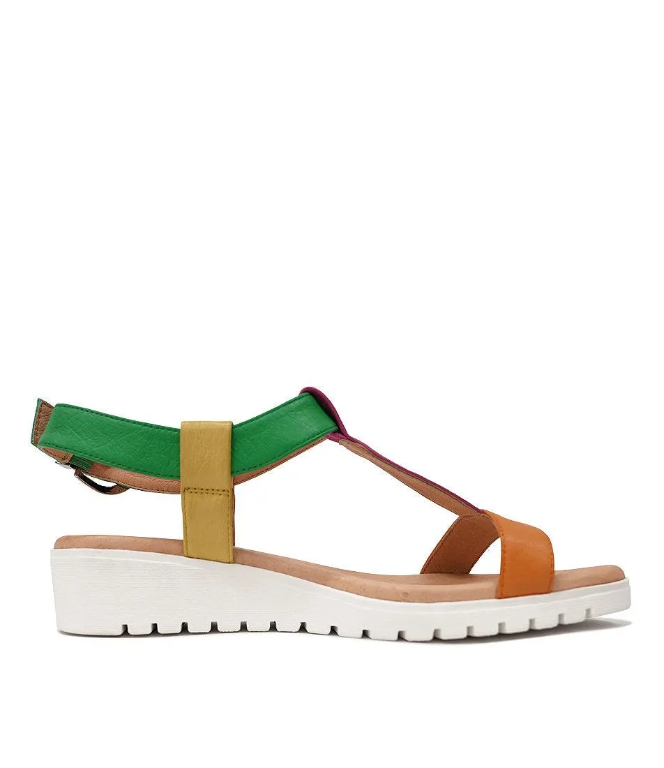 Marj Bright Leather Sandals